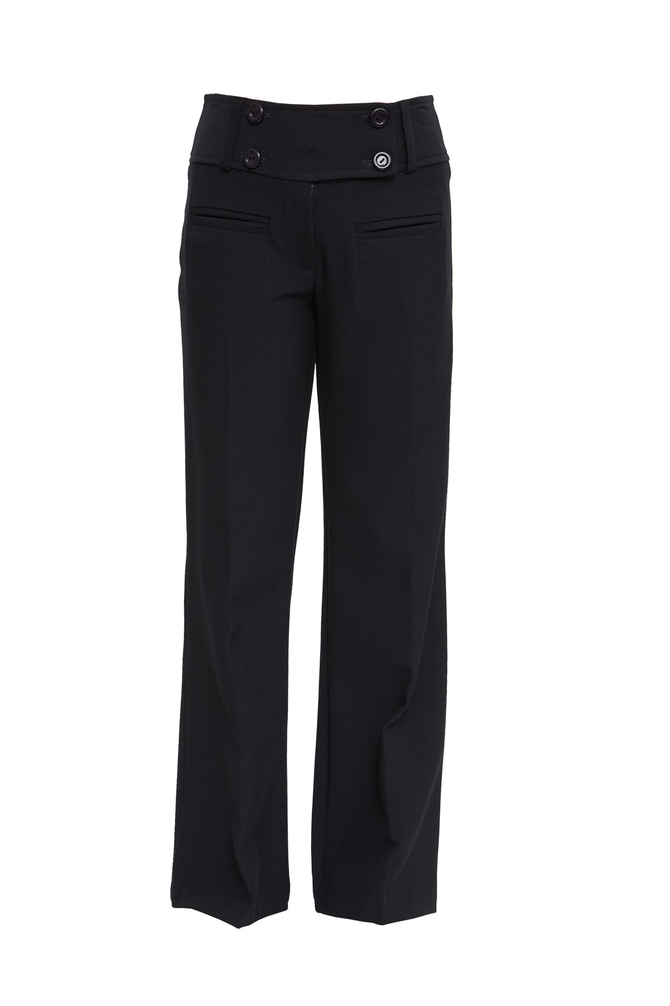 Black Front Jetted Pockets Senior Girls Trousers (7340-BLACK) - Arts ...